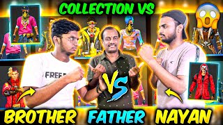 My Father's Voting Reaction On Collection Versus Nayan Vs Small Brother 😱 - Garena Free Fire