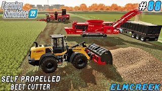 Sugar beet harvester & processing plant, self propelled shredder | Elmcreek | FS 22 | Timelapse #88