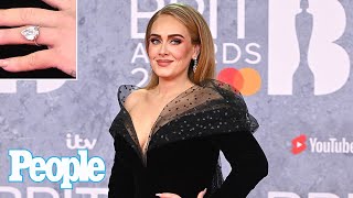 Adele Sparks Engagement Speculation with a Massive Diamond Ring at the BRIT Awards | PEOPLE