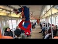 ÖRÜMCEK ADAM METROYA GİDİYOR. w/ Spiderman in Real Life