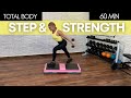 STEP AEROBICS WITH WEIGHTS // 60 MIN STEP AND STRENGTH WORKOUT