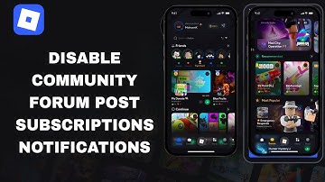 How To Disable Community Forum Post Subscriptions Notifications On Roblox App | Step By Step