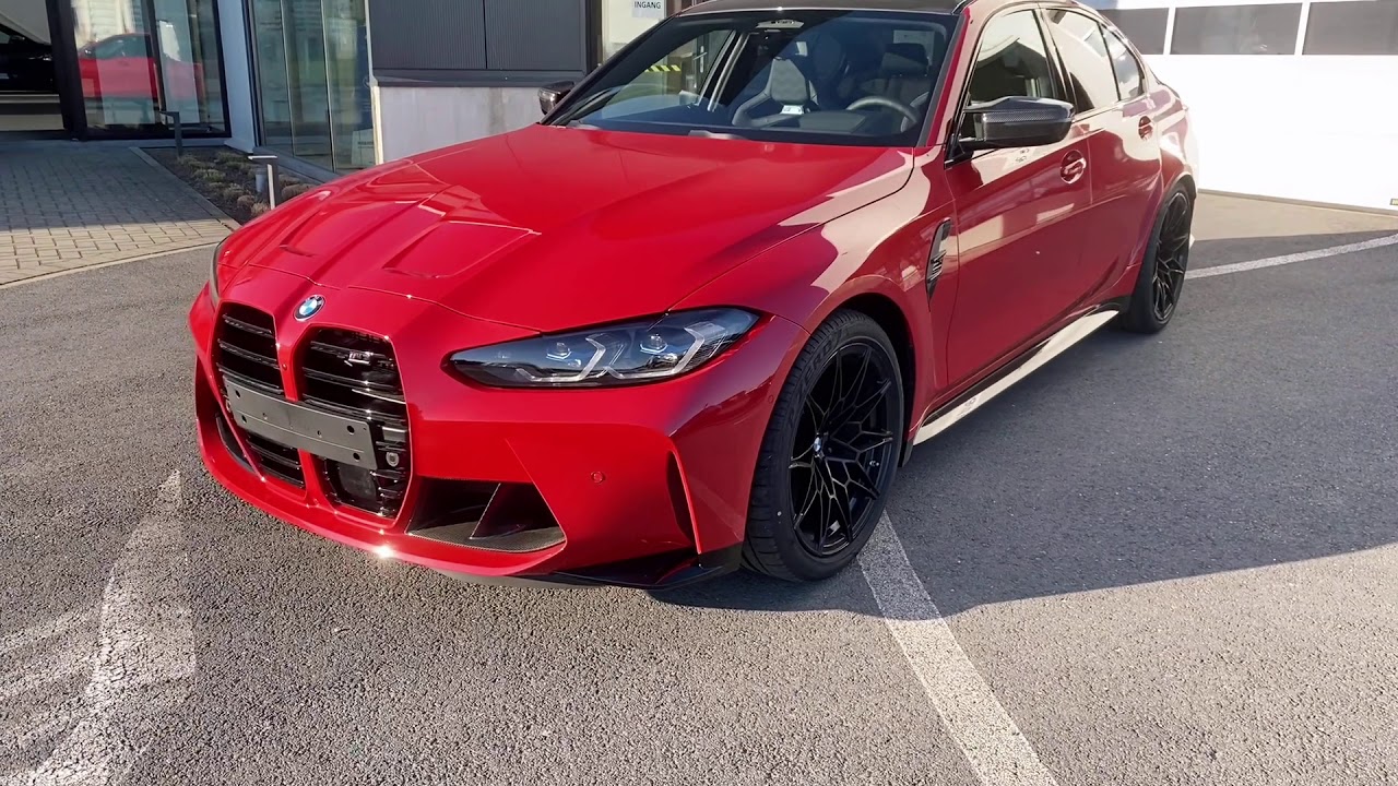 2021 G80 M3 Competition Toronto Red BMW Meerschman Zottegem YouTube
