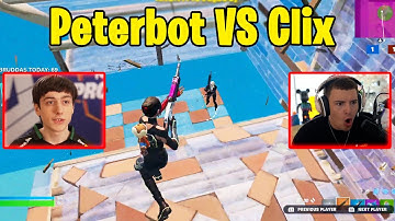 Peterbot VS Clix 1v1 TOXIC Fights!