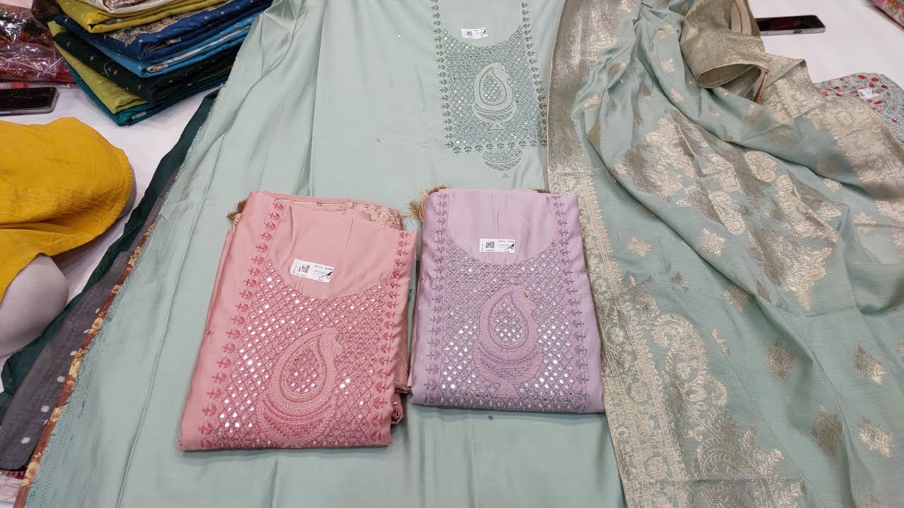 Dress materials single piece available chickpet Bangalore wholesale