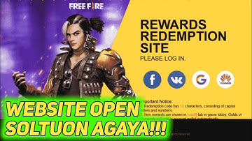 Why Free Fire Reward Redemption Site Not Opening Problem Soltuon | Freefire FFIC NEW REDEEM CODES |