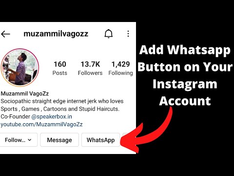 How to Add WhatsApp Button on Your Instagram Account