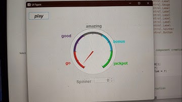 Matlab :-How to design a simple casino game in MATLAB using app designer with gauge and spinner
