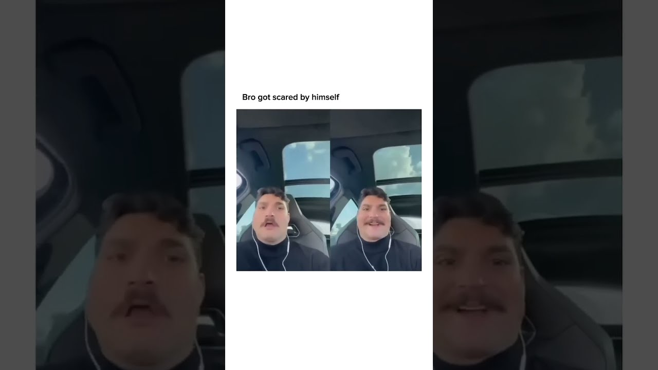 Bro Got Scared By Himself 