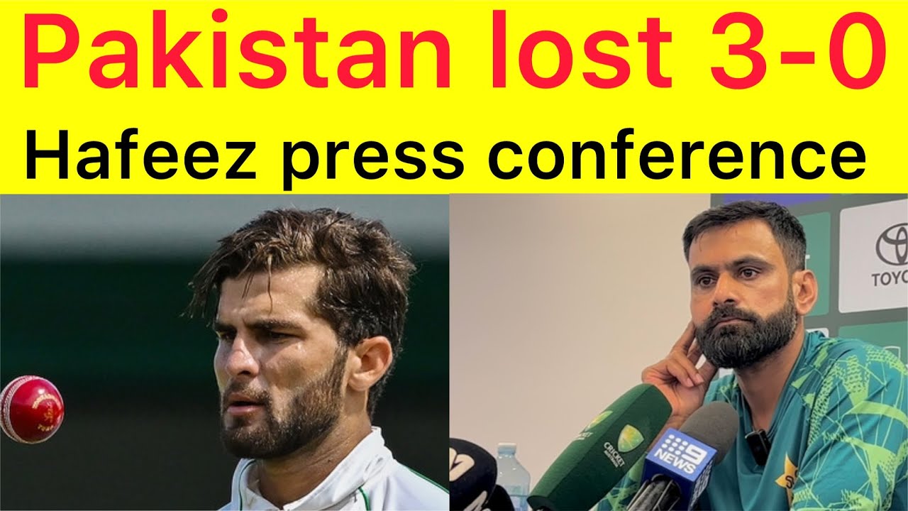 M Hafeez Press conference after lost 3rd test match Pak vs Australia ...