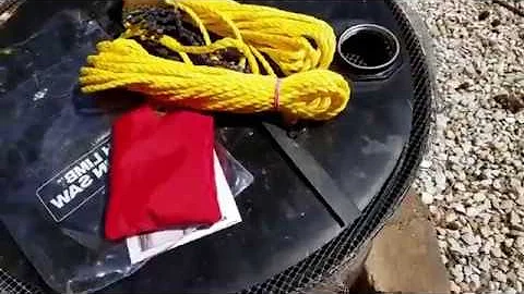 Rope and Chain Saw to cut high limbs