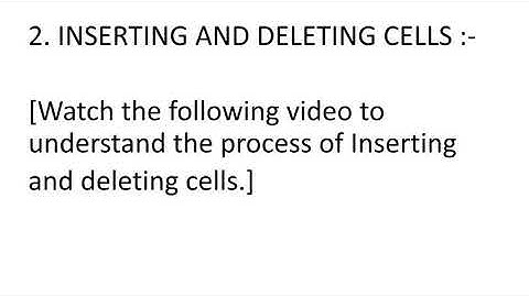 CLASS 6 - CHAPTER 4 - EDITING IN MS-EXCEL WORKSHEET - PART 2 #computer #class6