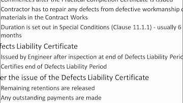 EM11j- Defects Liability