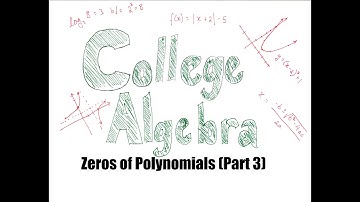 Zeros of Polynomials (Part 3)