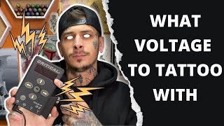What Voltage To Set Tattoo Machine