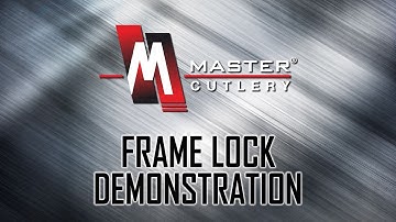Pocket Knife Equipped with a Frame Lock Demonstration