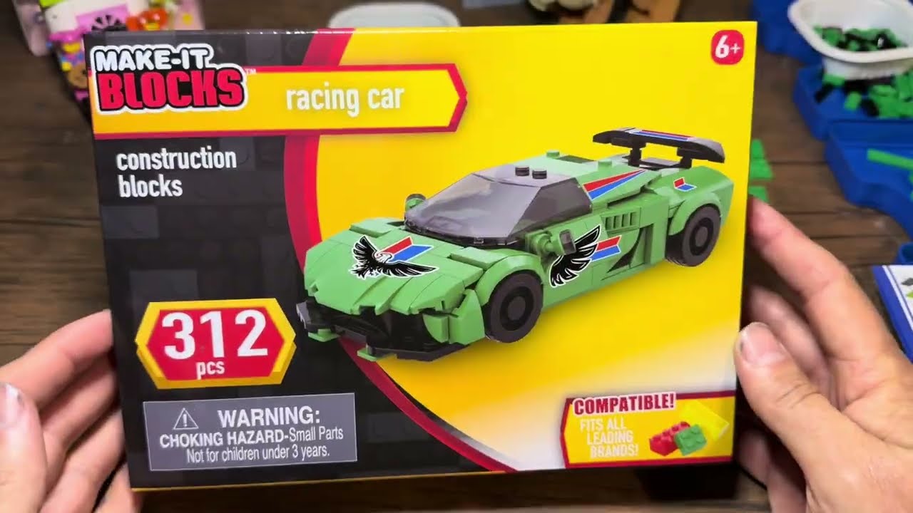 Preston Builds: Make It Blocks Green Racing Car - YouTube