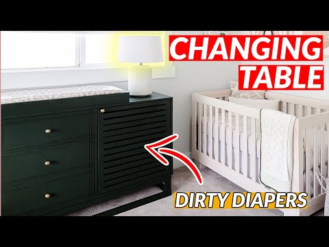 I Built our Daughter THE ULTIMATE Changing Table Dresser