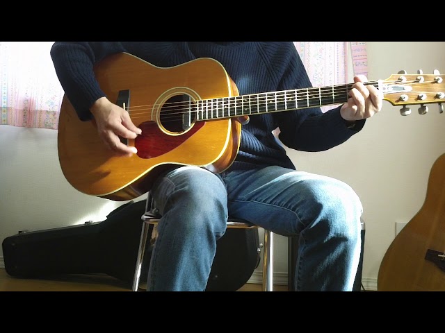 ヤマハ製フォークギターＦＧ－５８０ YAMAHA FG-580 1973 ー Japan vintage acoustic guitar - YouTube