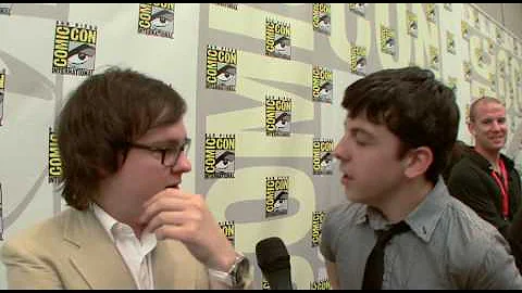Christopher Mintz-Plasse and Clark Duke at Comic-C...