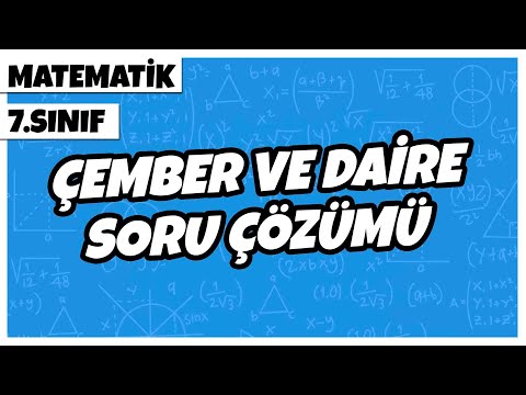 7. Sınıf Matematik - Çember ve Daire Soru Çözümü | 2022