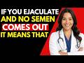 If you are older and do not ejaculate, do so promptly.. | Urologist Explains | Dr Nerita