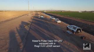 Maser UAS Powerline LiDAR Acquisition