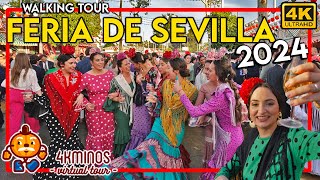 Feria de Sevilla 2024 | 4K UHD | Walking Virtual Tour Spain