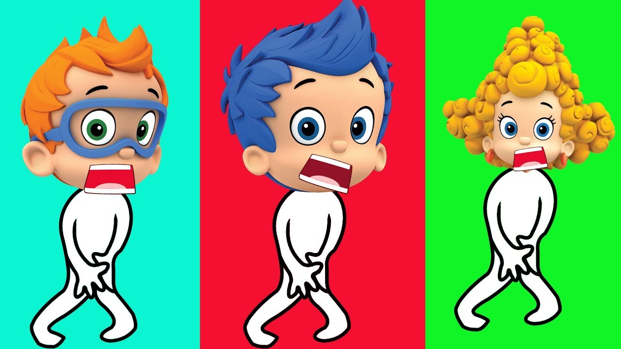 Bubble Guppies Wrong Heads Bubble Guppies Cartoon Finger Family Song Nursery Rhymes For Kids Youtube