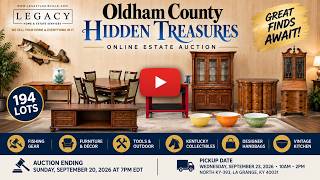 Oldham County Hidden Treasures Estate Auction | Fishing, Furniture, Tools & 194 Lots!
