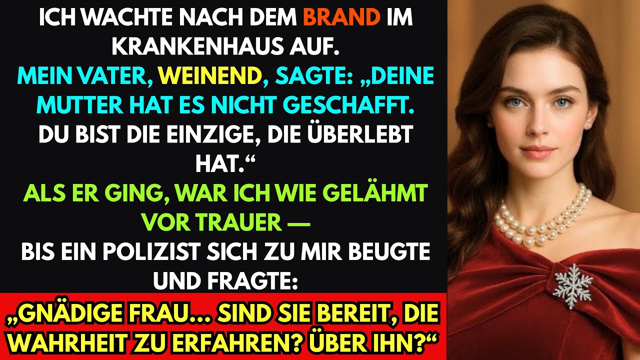 Ich überlebte das Feuer Papa sagte Mama sei tot–dann flüsterte ein Polizist: Bereit für die Wahrheit