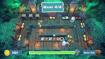 Overcooked 2 Horde 8, first time getting 3 Star full kitchen health, 2 players