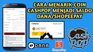 Cara Menarik Poin CashPop Menjadi Saldo Dana/Shopeepay || Aplikasi CashPop || Terbukti Berhasil screenshot 3