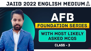 JAIIB Exam May-June 2022 | JAIIB AFB English Medium Foundation Series Most Likely Asked MCQs #3