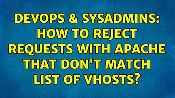 DevOps & SysAdmins: How to reject requests with apache that don