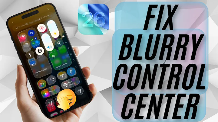 How to Fix Glassy Control Center in iOS 26 on iPhone