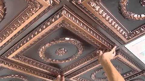 Faux Tin Drop In Ceiling Tiles Installation