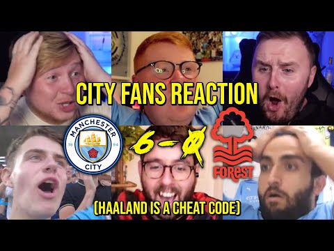 CITY FANS REACTION TO MAN CITY 6 - 0 NOTTINGHAM FOREST | FANS CHANNEL