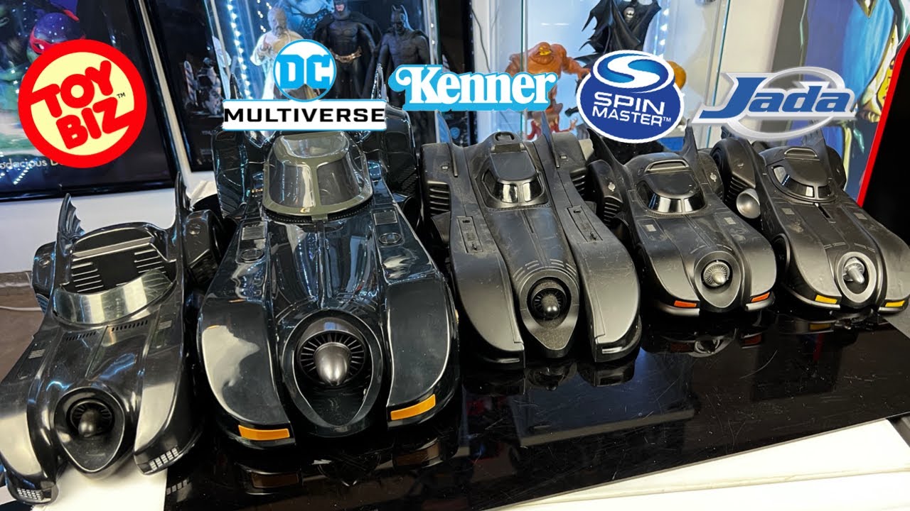 Comparing the 89 Batmobile by Mcfarlane Toys, Kenner Toys, Toybiz, Spin Masters and more!!