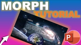 PowerPoint MORPH TRANSITION Tutorial | Step-by-step Planets Presentation 🪐
