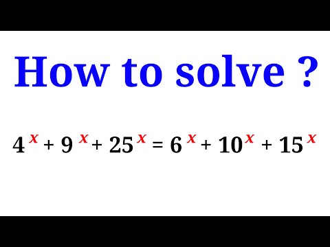 ⁣How to solve the equation in Olympiad Mathematics