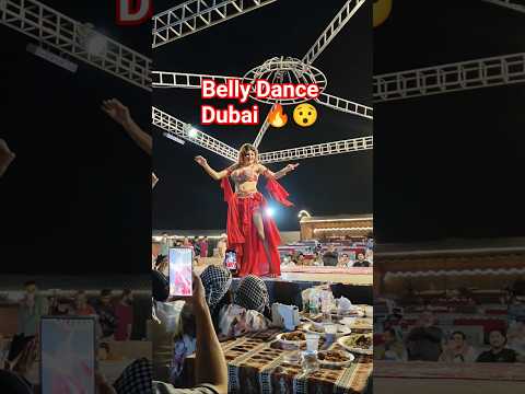 Belly dance in Dubai Desert Safari. visit Dubai Arabic dance #desertsafaridubai #desertfun