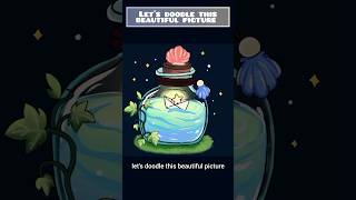 Tiny Ocean in a Bottle |Cute Digital Doodle Illustration #asmr #shorts #digitalart #doodle #creative