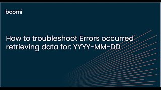 How to troubleshoot Errors occurred retrieving data for: YYYY-MM-DD
