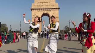 Tani Daughters Crew performs at India Gate, New Delhi