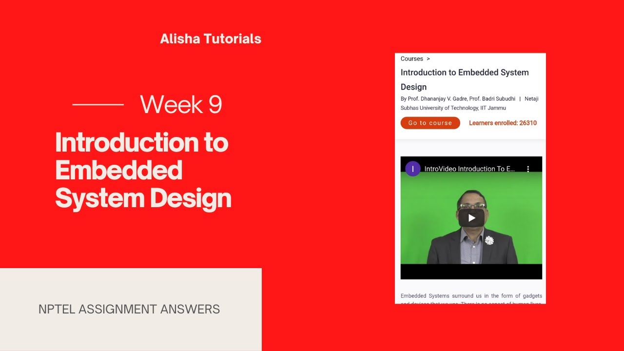 introduction to embedded systems nptel assignment answers 2021