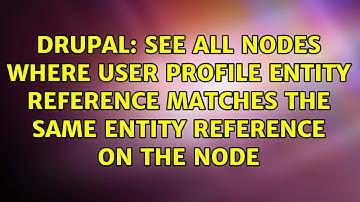 See all nodes where user profile entity reference matches the same entity reference on the node