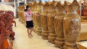 Giới thiệu lô lục bình gỗ Cẩm vàng các kích thước 