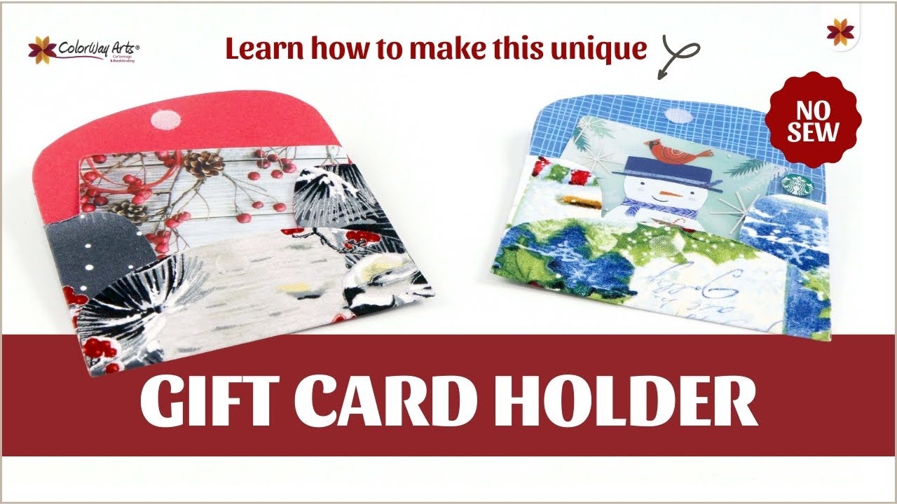 DIY Gift Card Holder (No Pattern Needed) - Easy Things to Sew