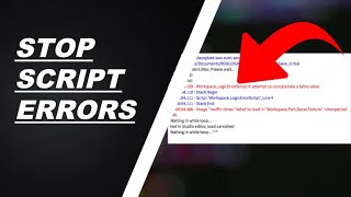 ROBLOX | How to get no Script Errors